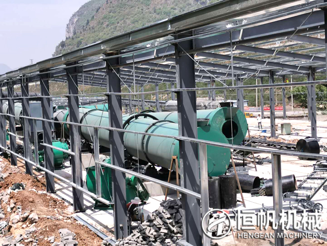復(fù)工復(fù)產(chǎn),年產(chǎn)十五萬噸雞糞有機(jī)肥生產(chǎn)設(shè)備助力貴州肥料廠區(qū)建設(shè)(圖4) 貴州有機(jī)肥設(shè)備